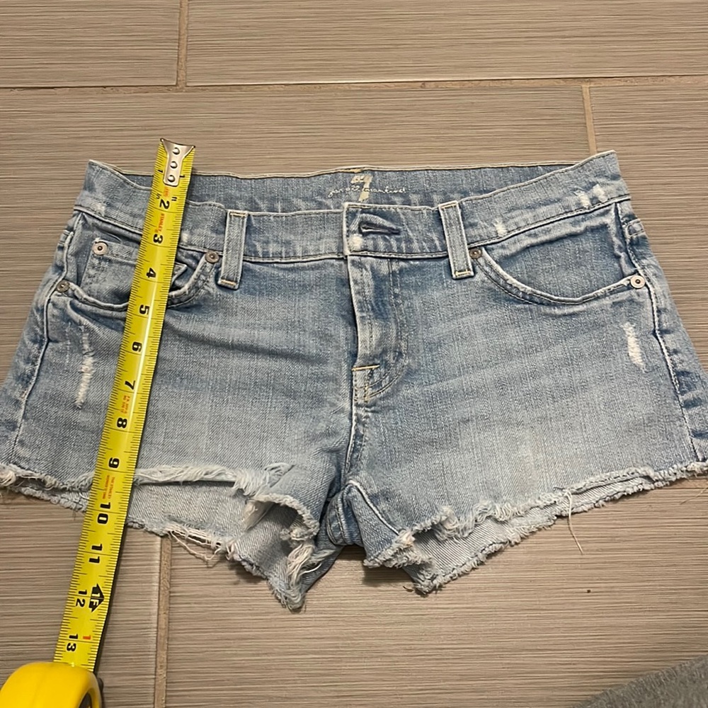 7 for all mankind denim shorts